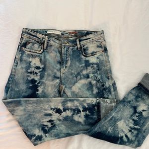 Anthropologie pilcro, tye dyed denim jean,size 28